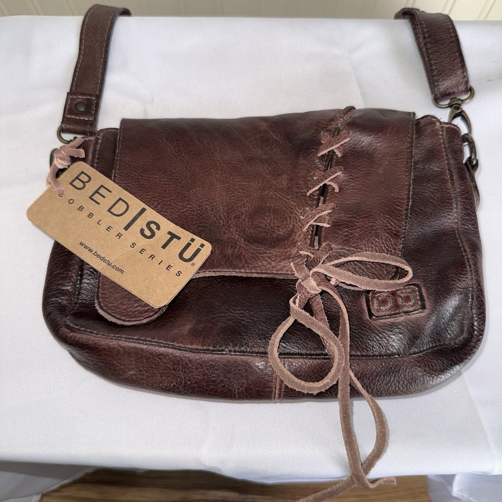 BED STU Buffy Brown Leather Crossbody Bag Purse Handbag SOLD OUT NWT